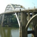 The Edmund Pettis Bridge in Selma, Alabama, an historic site of the American Civil Rights Movement