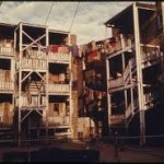  Housing and Back Porches in the Inner City of Uptown Chicago, Illinois; photo by Danny Lyon, National Archives
