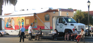 The mobile health unit of the UCSD/St Vincent de Paul Health Center, San Diego, California