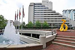 The approahway to the Hyatt Regency Bethesda