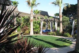 The interior gardens of the Hyatt Islandia