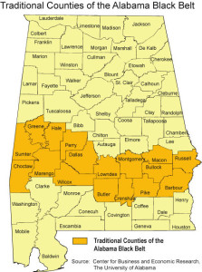 ALABAMA'S "BLACK BELT" COUNTIES