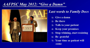 Gayle's Advice to Physicians