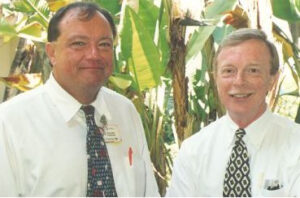 William A. Norcross, MD with Samuel C. Matheny, MD, MPH at a National Project on Outcomes meeting in 1999